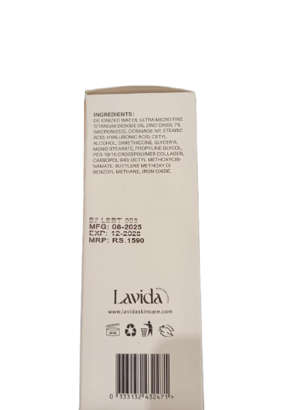 Lavida Sunblock SPF 50+ Sheer Tinted - Image 3