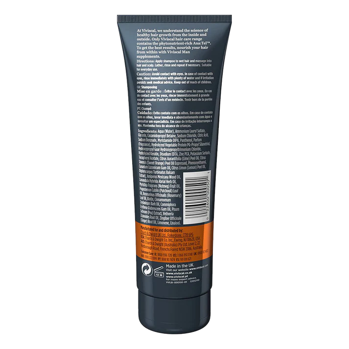 Viviscal Man Full Force Fortifying Shampoo 250ml - Image 2