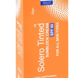 Solero Sunblock SPF 60 (Tinted) – Broad Spectrum UVA/UVB Protection & Radiant Skin