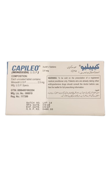 Capileo 2.5mg Tablets - Image 2